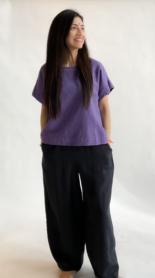 S/S Crop Top - Crosshatch - Image 2