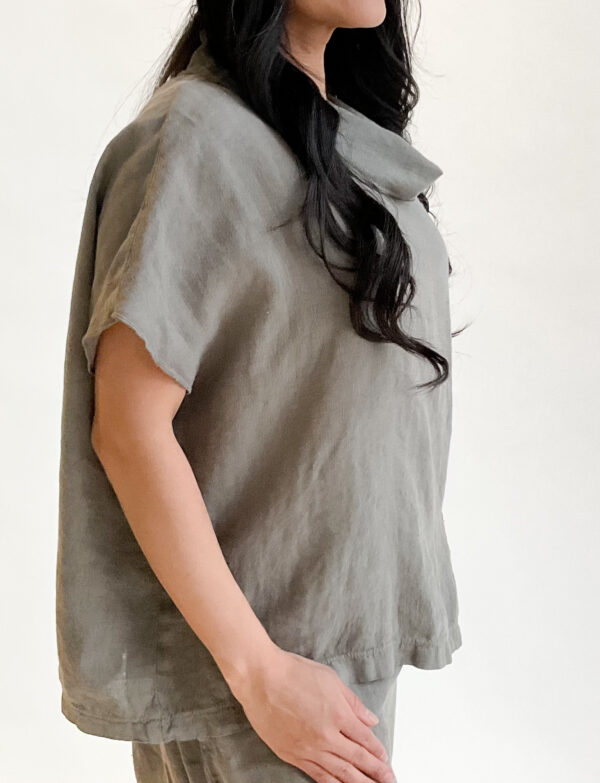 Mesh Collar Top - Image 2