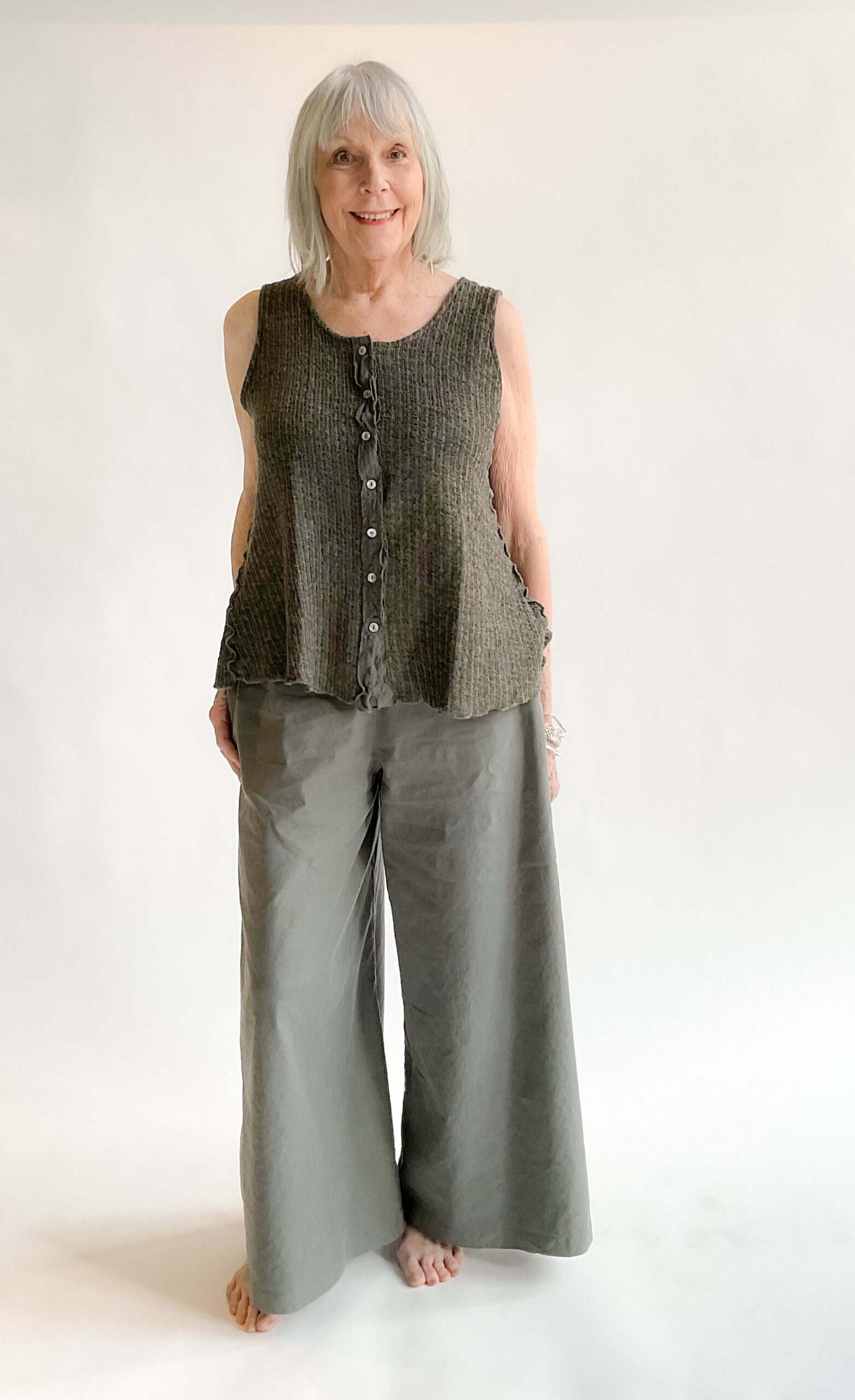 Crop Wide Leg - Linen Tencel