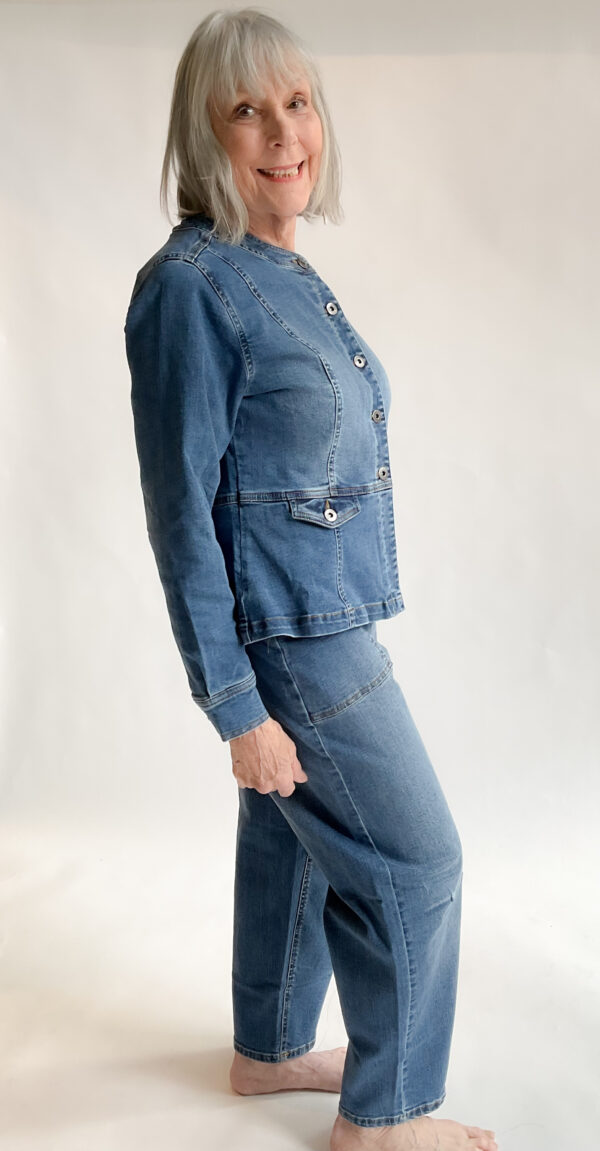 Strech Denim Moto Jacket - Image 3