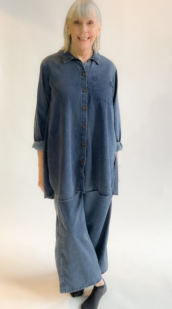 LS Tunic Shirt- Jean - Image 3