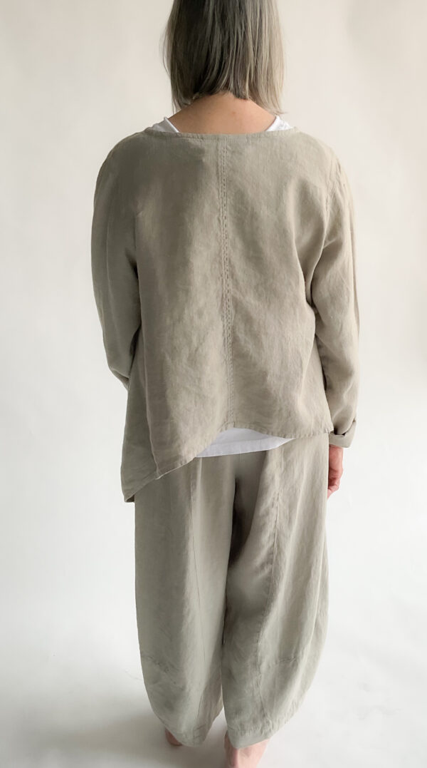 Tucket Hem Pant - Linen - Image 3