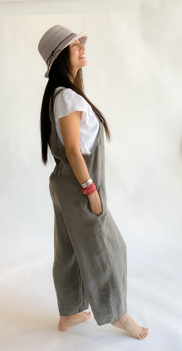 Lantern Jumpsuit W/Button - Image 2
